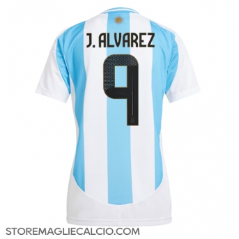 Argentina Julian Alvarez #9 Maglia Gara Casa Repliche Copa America 2024 Donna